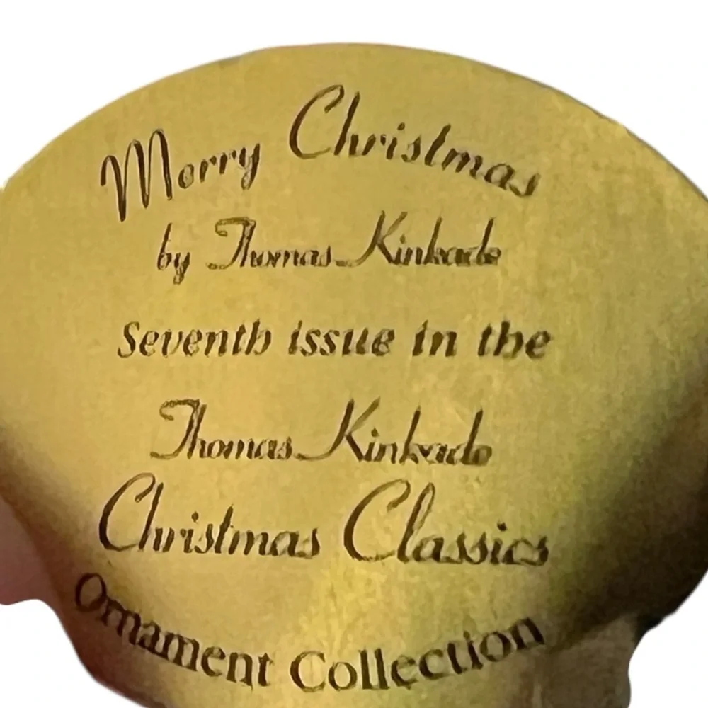 Thomas‎ Kinkade Christmas Ornament 3 Trees Collection Heirloom Classics Bradford